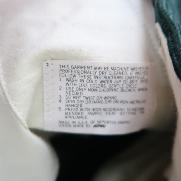 Vintage 90s Corbin Threads dark green corduroy trouser shorts 10 - Picture 5 of 5